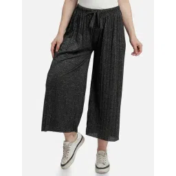 Aditi Wasan Black Regular Fit Mid Rise Cropped Palazzos-picture-25