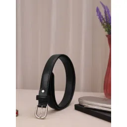 Aditi Wasan Black Solid Leather Formal Belt For Women-picture-10