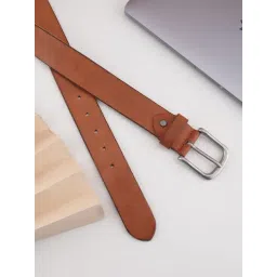 Aditi Wasan CORE 24 Tan Leather Casual Belt for Men-picture-35