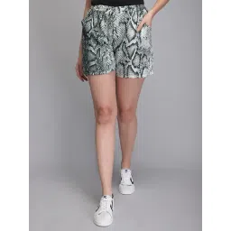 Aditi Wasan Green Printed Shorts-picture-37