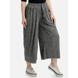 Aditi Wasan Grey Relaxed Fit Pleated Culottes-picture-35