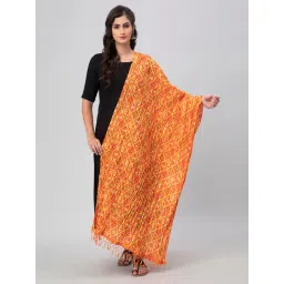 Aditi Wasan Orange Printed Dupatta-picture-16