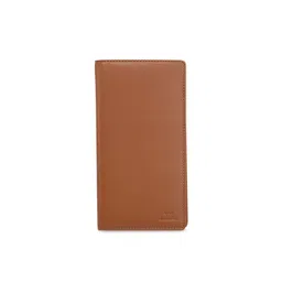 Aditi Wasan Unisex Brown Leather Solid Passport Holder-picture-32