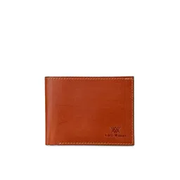Aditi Wasan Unisex Brown Leather Two Fold Wallet-picture-34