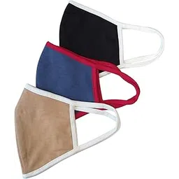 aditi wasan Unisex Cotton Hosiery Fabric Face Masks With Inner Filter 3 Layer Attached - Pack of 3 (Aw-mskdrct003-3, Multicolor)-picture-53