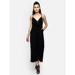 Aditi Wasan Women Black Solid Jumpsuit-picture-27