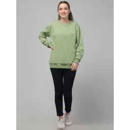 Adixus Women Solid Long Sleeves Pullover Sweatshirt-picture-22