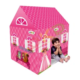 ADKD Foldable Play Tent House For Kids Doll House Theme Multicolor- Pink-picture-20