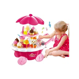 ADKD Kids Ice Cream Toy Cart Play Set With Music & Light Role Play Sets-picture-13