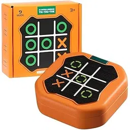 ADKD AI Intelligence Tic Tac Toe Handheld Game Console for Kids - 9 Mode, Portable Smart Puzzle Memory Training Toy (Multicolor)-picture-10