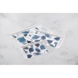 admonition Printed Serving Tray Set Plastic Material BPA Free for Tea,Coffee,Snack, 03 Tray-picture-18