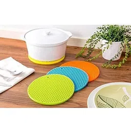 admonition Silicon Hot Pads for Kitchen, Suitable for Fondue Mats Kitchen Insulation Anti-Slip Coasters Dining Mat finish Silicone Trivet-picture-13