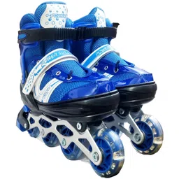 adnan Sky Dew Adjustable Inline Roller Skates for Boys & Girls (8-11 Years) Outdoor 20 inch x 10 inch Skateboard-picture-25