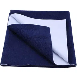 adnate Waterproof & Washable Instadry Extra Absorbent Baby Dry Sheet & Bed Protector / Crib Sheet - Size Medium 39x28 Inches/ 100X70 Cms (Navy blue) Bed Protecting Mat Crib-picture-16
