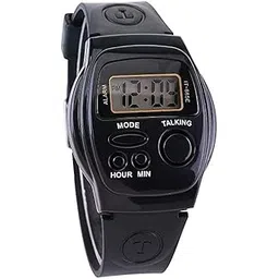 adnock Digital Talking Watch with in-Built Loud Speaker for Men & Women for Blinds and Kids, dial_color -Black, band_color-Black-picture-51