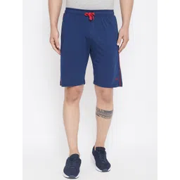 Adobe Men Navy Blue Solid Regular Fit Sports Shorts-picture-23