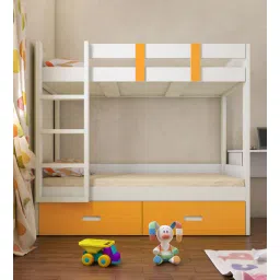 adona Adonica Bunk Bed in Yellow Colour with Drawer Storage-picture-32
