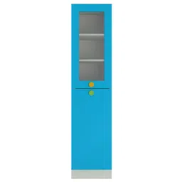 Adona Petite Kids Bookshelf Cum Storage Cabinet- Blue-picture-24