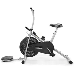 adonai Air Bike with Twister Board Fix Arms for Cardio Weight Loss Gym Workout Upright Stationary Exercise Bike-picture-19