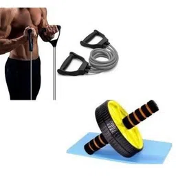 adonyx Combo of ab wheel and toning tube home gym Fitness Accessory Kit Kit-picture-15