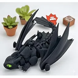 Adorable Toothless Dragon – Night Fury Collectible Toy for Boys, Girls & Anime Lovers – Dragon Action Figure for Teenagers & Toy Collectors (Night Fury Edition)-picture-11
