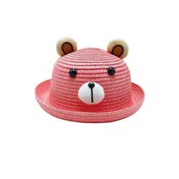 Adorazone Boys Pink Self Design Fedora Hat-picture-10