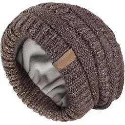 adorazone Thick Fleece Lined Woolen Cap with Neck Muffler/Neck Warmer for Men & Women (Free Size)-picture-24