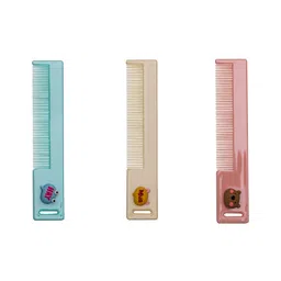 Adore Basics Hello 3D Character Kids Comb Se Pack of 3 Soft Edges- Multicolor-image-10