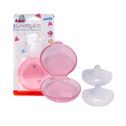 Adore Embrace Premium Super Soft Silicon Breast Shield with Storagr Case-1 Pair (Pink)-picture-15