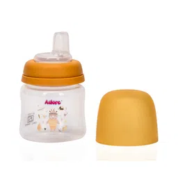 Adore Kappa Wideneck Spout Sipper with Dust Free Hood- Spill Proof- 125ml- Yellow-picture-14