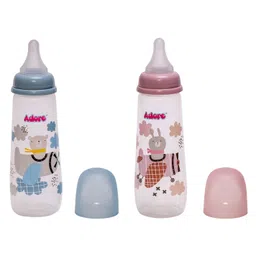 Adore Kids Pack of 2 Printed Feeding Bottles 250ml-image-1