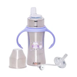 Adore Twilight 2in 1 Stainless Steel Sipper with Twin Handle 250ml- Purple Owl-image-49