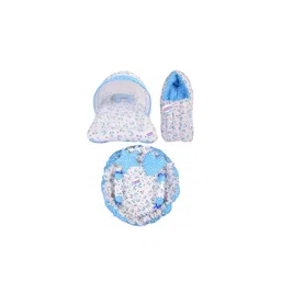 ADORE STUFF Kids Blue & White Printed Pure Cotton Baby Bed Sets-image-36