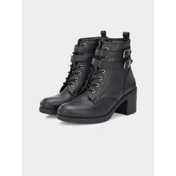 ADORLY Women Casual Block-Heeled Regular Boots image 1