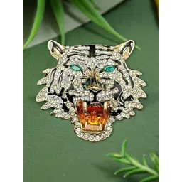 ADORN Multicoloured Plated Alloy Brooch-picture-15