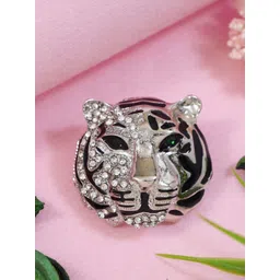 ADORN Multicoloured Plated Metal Brooch-picture-12