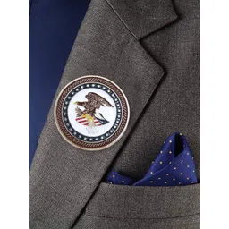 ADORN Multicoloured Plated Metal Brooch image 3