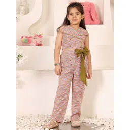 ADORNIA Girls Printed V-Neck Top And Trousers-picture-48