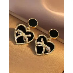 Adornity Heart Shaped Drop Earrings-picture-11