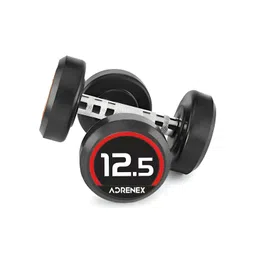 ADRENEX Set Of 2 Round Bouncer Fixed Weight Dumbbell-12.5 kg Each-picture-34