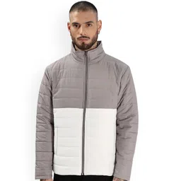 ADRO Men Colourblocked Windcheater Bomber with Patchwork Jacket-picture-30