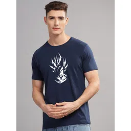 ADRO Men Printed Tropical Raw Edge T-shirt-picture-29