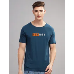 ADRO Men Typography Printed Applique T-shirt-picture-32