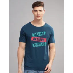 ADRO Men Typography Printed Applique T-shirt-picture-42