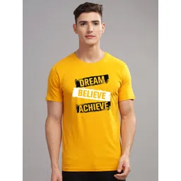 ADRO Men Typography Printed Applique T-shirt-picture-40