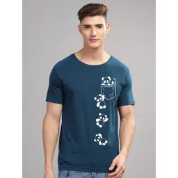 ADRO Men Typography Printed Applique T-shirt-picture-29