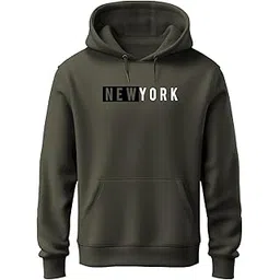 adro New York Design Printed Hoodie/Sweatshirt for Men | H-M-NKY-OL-L Olive Green-picture-11