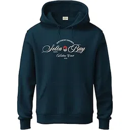 adro Southern Shores Solea Bay Hoodie for Men | 320 GSM Cotton-Poly Fleece | Soft Feel, Skin-Friendly Printed Graphic, Warm Casual Sweatshirt with Kangaroo Pocket & Drawstring Hood-picture-27