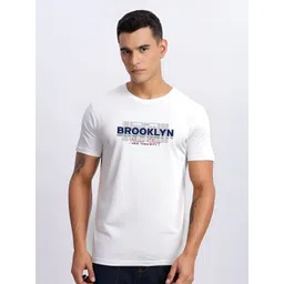 ADRO Typography Printed Round Neck Cotton T-shirt-picture-34