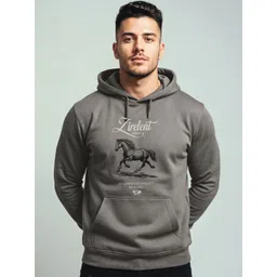 Adro Zirelent Wildwood Valley 320 GSM Fleece Printed Graphic Hoodie-picture-29